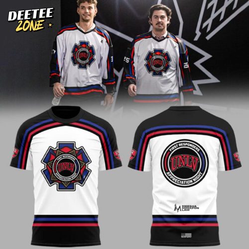 Limited Edition Unlv Hockey x First Responders Night 2025 Tshirt 2025