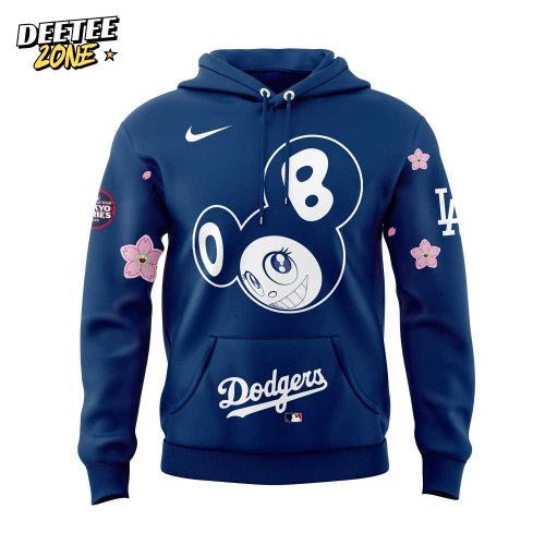 Los Angeles Dodgers Takashi Murakami x MLB World Tour Tokyo Series Blue Hoodie V2