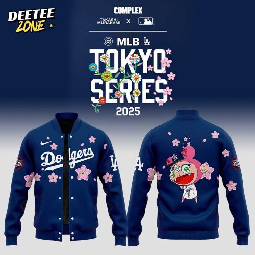 Los Angeles Dodgers Takashi Murakami x MLB World Tour Tokyo Series Blue Jacket