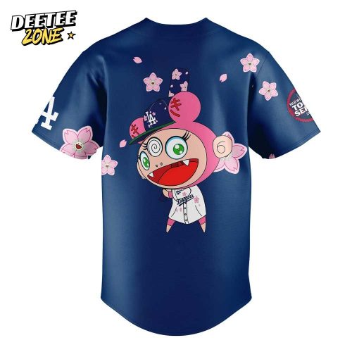 Los Angeles Dodgers Takashi Murakami x MLB World Tour Tokyo Series Blue Jersey V2