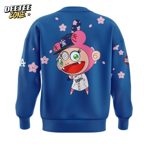 Los Angeles Dodgers Takashi Murakami x MLB World Tour Tokyo Series Blue Sweatshirt