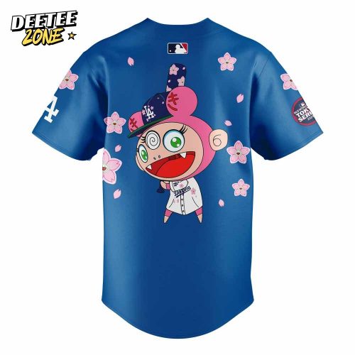 Los Angeles Dodgers Takashi Murakami x MLB World Tour Tokyo Series Blue V5 Jersey