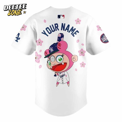 Los Angeles Dodgers Takashi Murakami x MLB World Tour Tokyo Series Custom Name For Fans Jersey