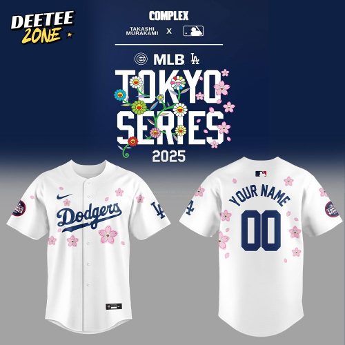 Los Angeles Dodgers Takashi Murakami x MLB World Tour Tokyo Series Custom Name Number For Fans Jersey