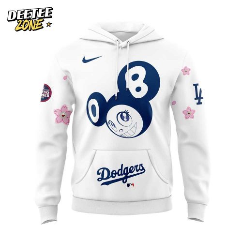 Los Angeles Dodgers Takashi Murakami x MLB World Tour Tokyo Series Whrite Hoodie V2