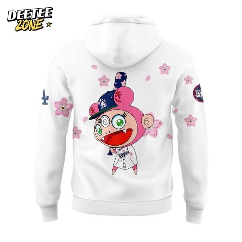 Los Angeles Dodgers Takashi Murakami x MLB World Tour Tokyo Series Whrite Hoodie V2