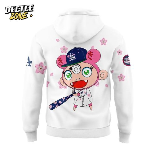 Los Angeles Dodgers Takashi Murakami x MLB World Tour Tokyo Series Whrite V3 Hoodie