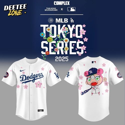 Los Angeles Dodgers Takashi Murakami x MLB World Tour Tokyo Series Whrite V3 Jersey