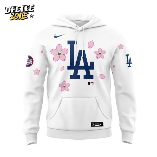 Los Angeles Dodgers Takashi Murakami x MLB World Tour Tokyo Series Whrite V5 Hoodie