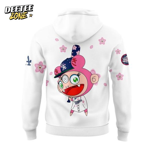 Los Angeles Dodgers Takashi Murakami x MLB World Tour Tokyo Series Whrite V5 Hoodie