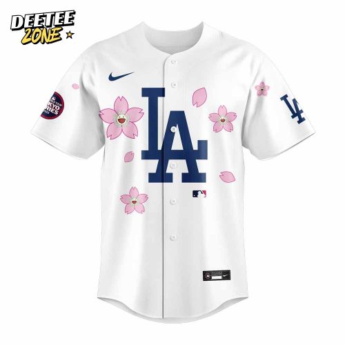 Los Angeles Dodgers Takashi Murakami x MLB World Tour Tokyo Series Whrite V5 Jersey