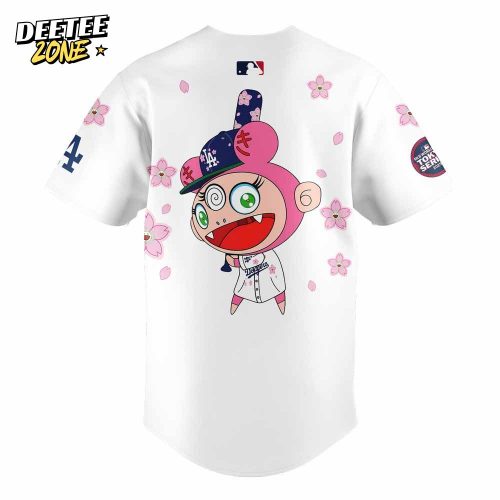 Los Angeles Dodgers Takashi Murakami x MLB World Tour Tokyo Series Whrite V5 Jersey