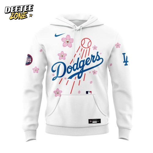 Los Angeles Dodgers Takashi Murakami x MLB World Tour Tokyo Series Whrite V6 Hoodie