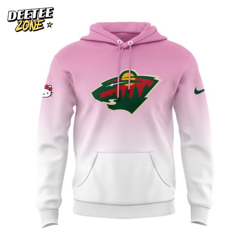 Minnesota Wild Hello Kitty Camouflage Hoodie – V4 Limited Edition