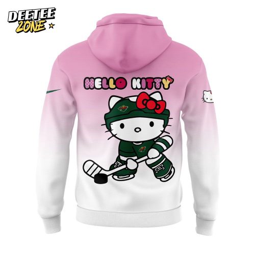 Minnesota Wild Hello Kitty Camouflage Hoodie – V4 Limited Edition