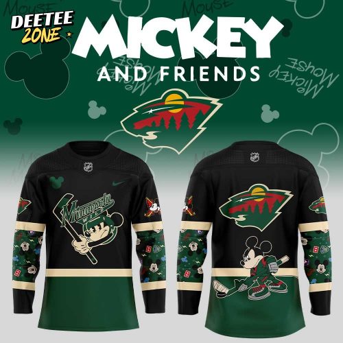 Minnesota Wild Mickey & Friends Hockey Jersey – Limited Edition