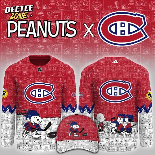 Montreal Canadiens x Peanuts 75 Years Anniversary Limited Hockey Jersey