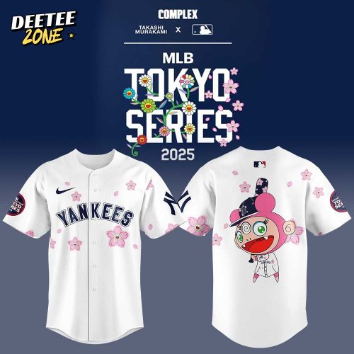 New York Yankees Takashi Murakami x MLB World Tour Tokyo Series White Jersey