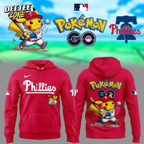 Philadelphia Phillies x Pokémon Go Red Hoodie – Limited Edition 2025