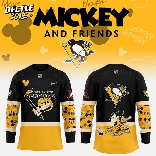 Pittsburgh Penguins Mickey & Friends Hockey Jersey – Special Edition