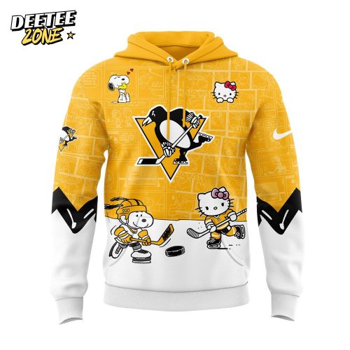 Pittsburgh Penguins Snoopy x Hello Kitty Hoodie – Exclusive Design