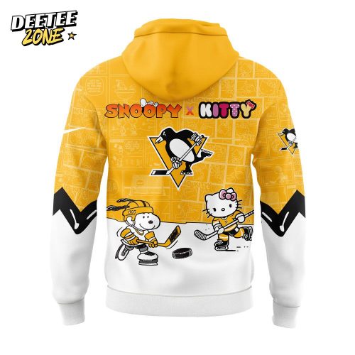 Pittsburgh Penguins Snoopy x Hello Kitty Hoodie – Exclusive Design