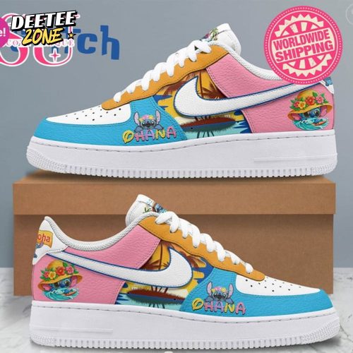 Premium Edition Stitch Ohana AF1 Shoes