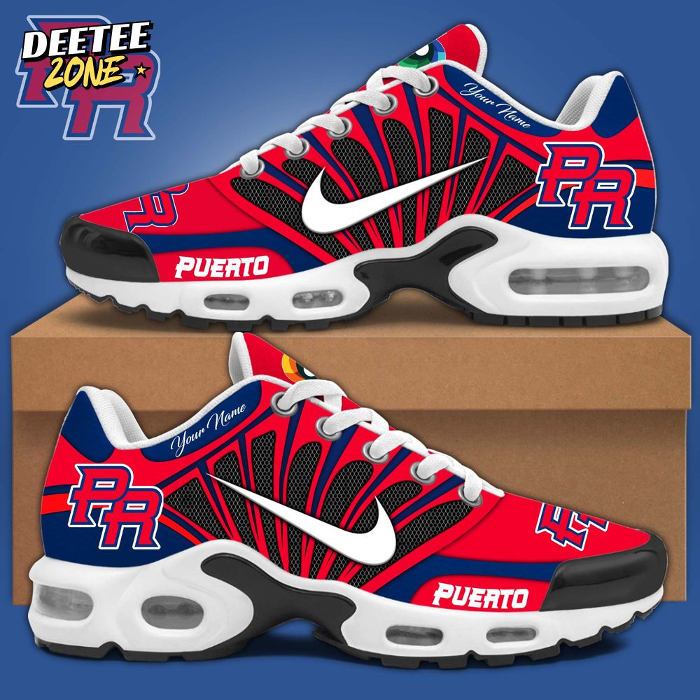 Puerto Rico Baseball Personalized Air Max Plus Sneakers 2025 Puerto Rico Baseball Personalized Air Max Plus Sneakers 2025