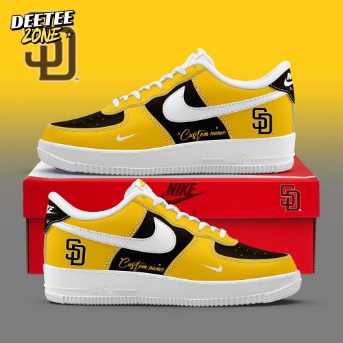 San Diego Padres Custom Name AF1 Sneakers