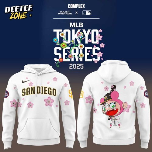 San Diego Padres Takashi Murakami x MLB World Tour Tokyo Series White Hoodie