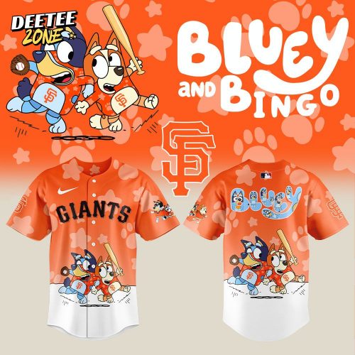 San Francisco Giants Bluey and Bingo Jersey