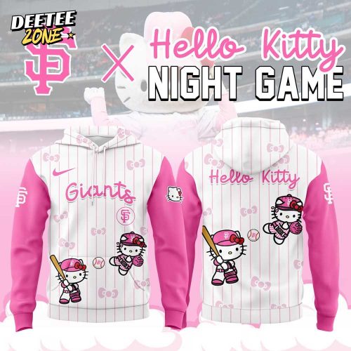 San Francisco Giants x Hello Kitty Pink Logo Hoodie