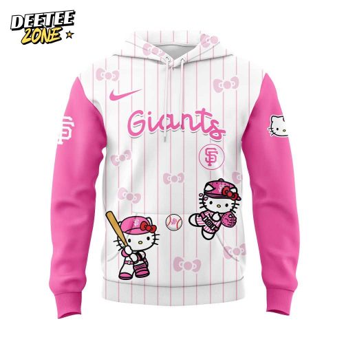 San Francisco Giants x Hello Kitty Pink Logo Hoodie