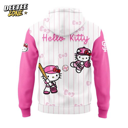 San Francisco Giants x Hello Kitty Pink Logo Hoodie