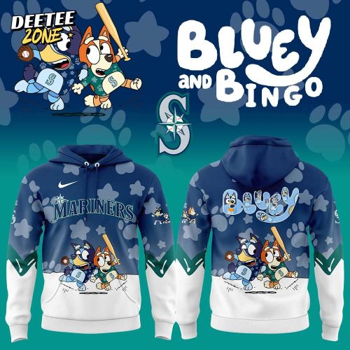 Seattle Mariners Bluey and Bingo Hoodie