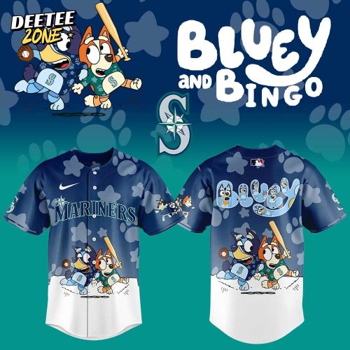 Seattle Mariners Bluey and Bingo Jersey