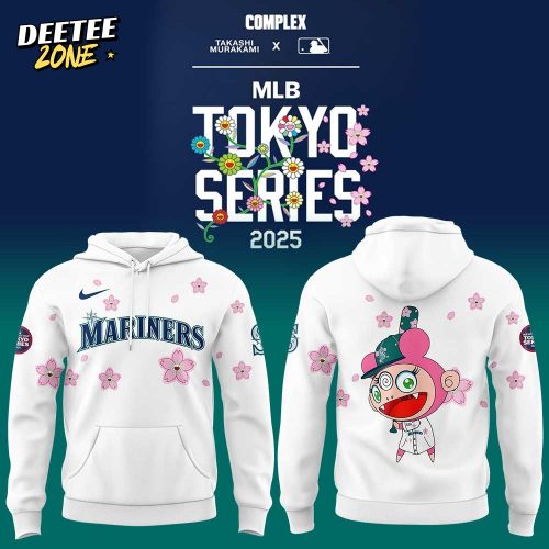 Seattle Mariners Takashi Murakami x MLB World Tour Tokyo Series White Hoodie