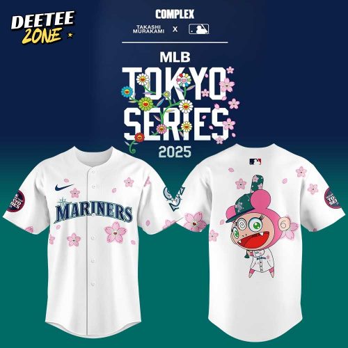 Seattle Mariners Takashi Murakami x MLB World Tour Tokyo Series White Jersey