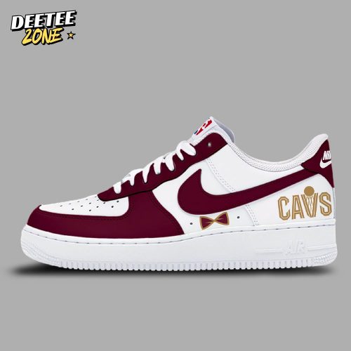 Special Edition Cleveland Cavaliers Red Air Force 1 Sneakers