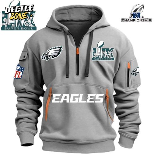 Special Limited Edition In 2025 – Nfl Super Bowl – Philadelphia Eagles – Hoodie Half Zipper