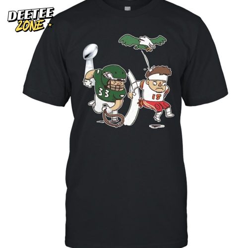 Super Bowl Showdown Cartoon Football T-Shirt