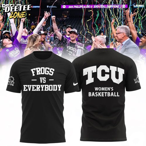 TCU Horned Frogs 2025 Big 12 Women’s Basketball Conference Tournament Champions Shirt