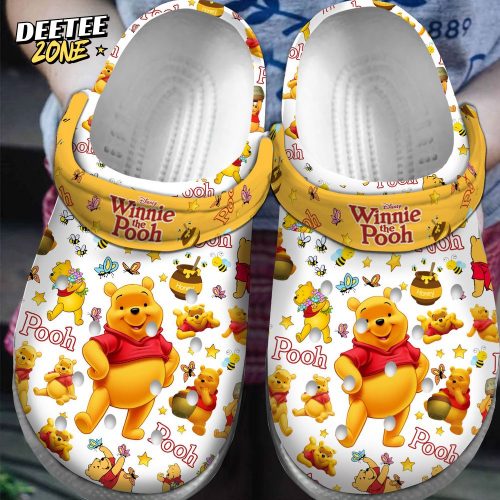 Winnie the Pooh Cartoon Crocs – Footwearmerch Premium Crocband Clogs Shoes