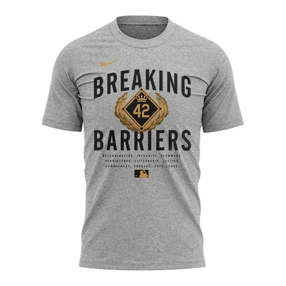 Philadelphia Phillies Special New Jackie Robinson Black Breakin’ Barriers Legend PP T-Shirt