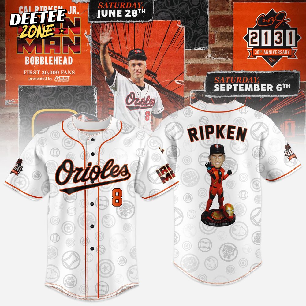Baltimore Orioles "Honoring Cal Ripken Jr" Iron Man Baseball Jersey Baltimore Orioles "Honoring Cal Ripken Jr" Iron Man Baseball Jersey