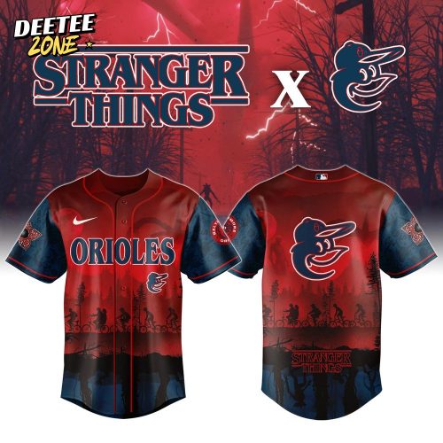 Baltimore Orioles x Stranger Things Night Game Baseball Jersey Limited Edition