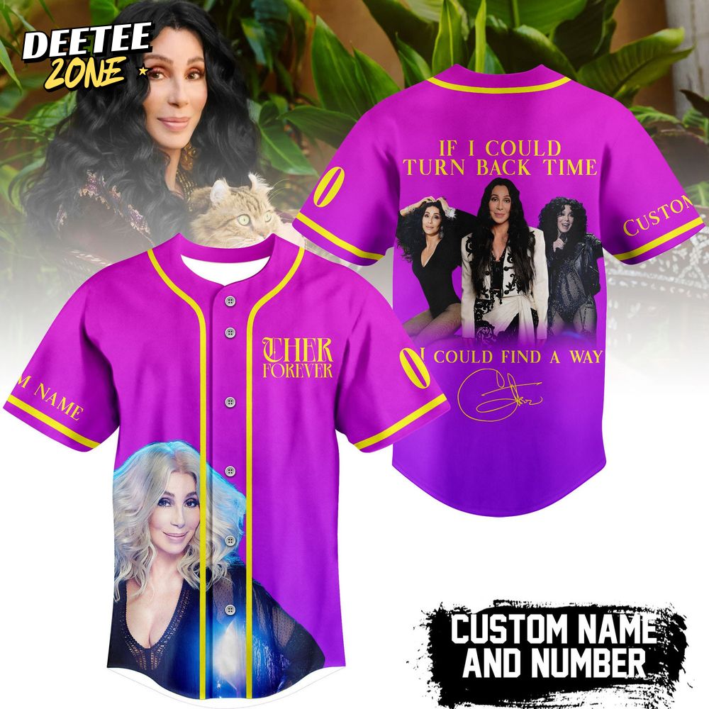 Cher Forever "IF I COULD TURN BACK TIME" 2025 Limited Edition Jersey Cher Forever "IF I COULD TURN BACK TIME" 2025 Limited Edition Jersey