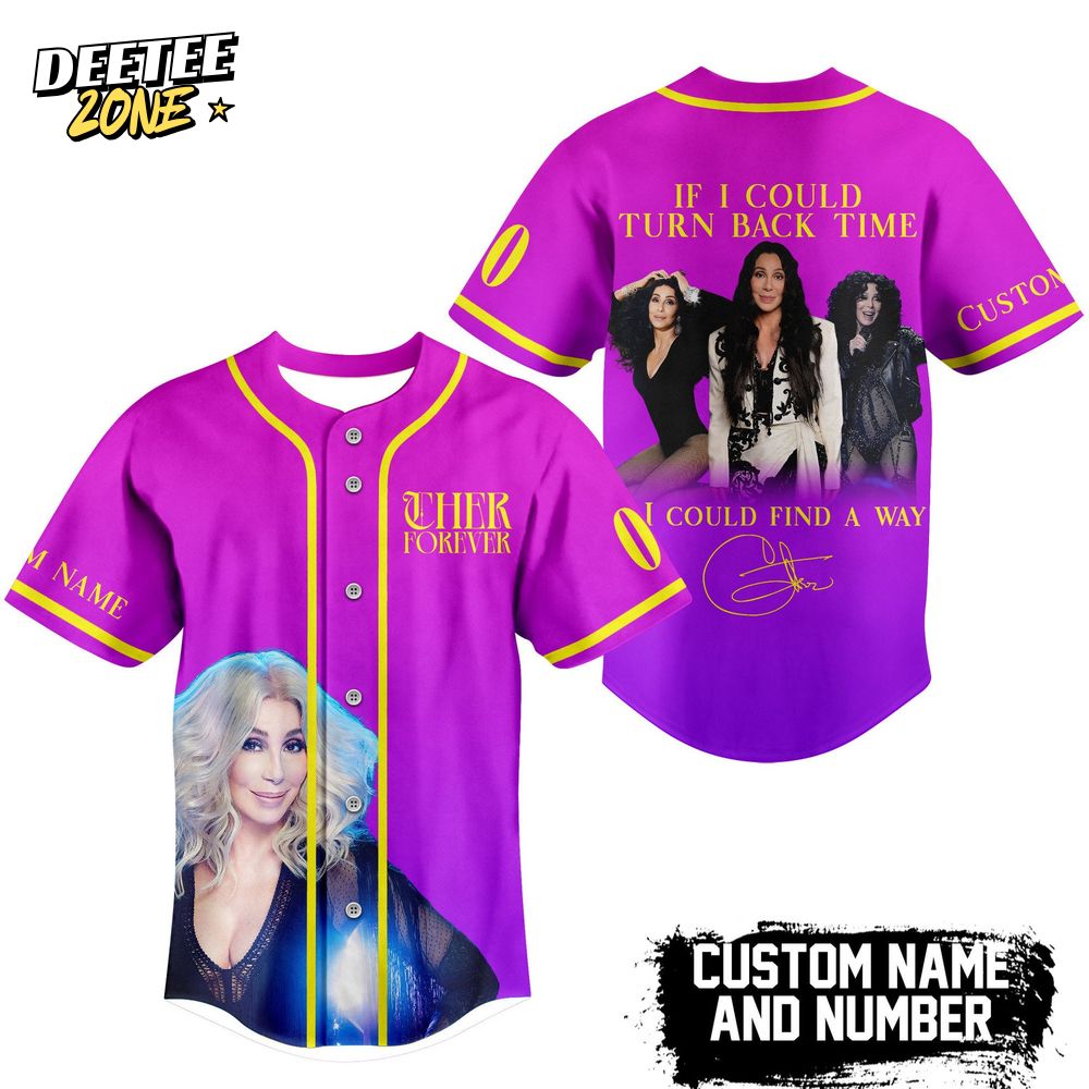 Cher Forever "IF I COULD TURN BACK TIME" 2025 Limited Edition Jersey Cher Forever "IF I COULD TURN BACK TIME" 2025 Limited Edition Jersey