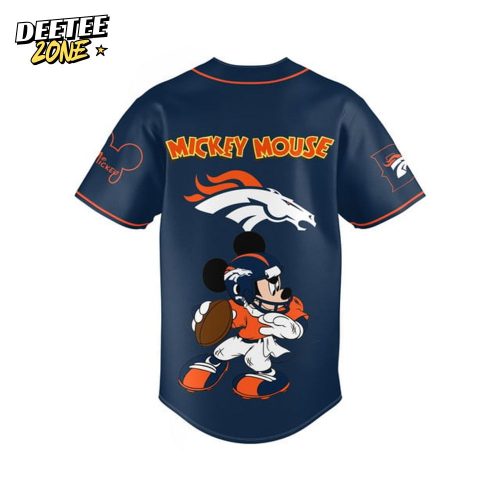 Denver Broncos NFL Mickey Mouse Baseball Jersey 2025