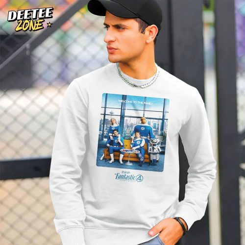 Fantastic 4 First Steps Marvel Studios Welcome To The Family Released Only On Theaters July 25 2025 Hoodie